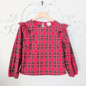 Red Plaid Blouse